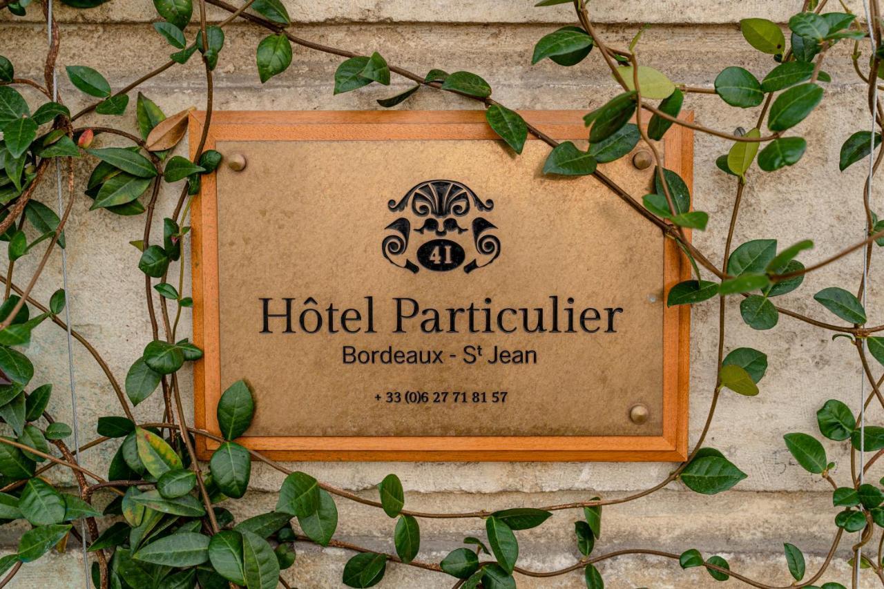 Hotel Particulier - Bordeaux St Jean Exterior photo